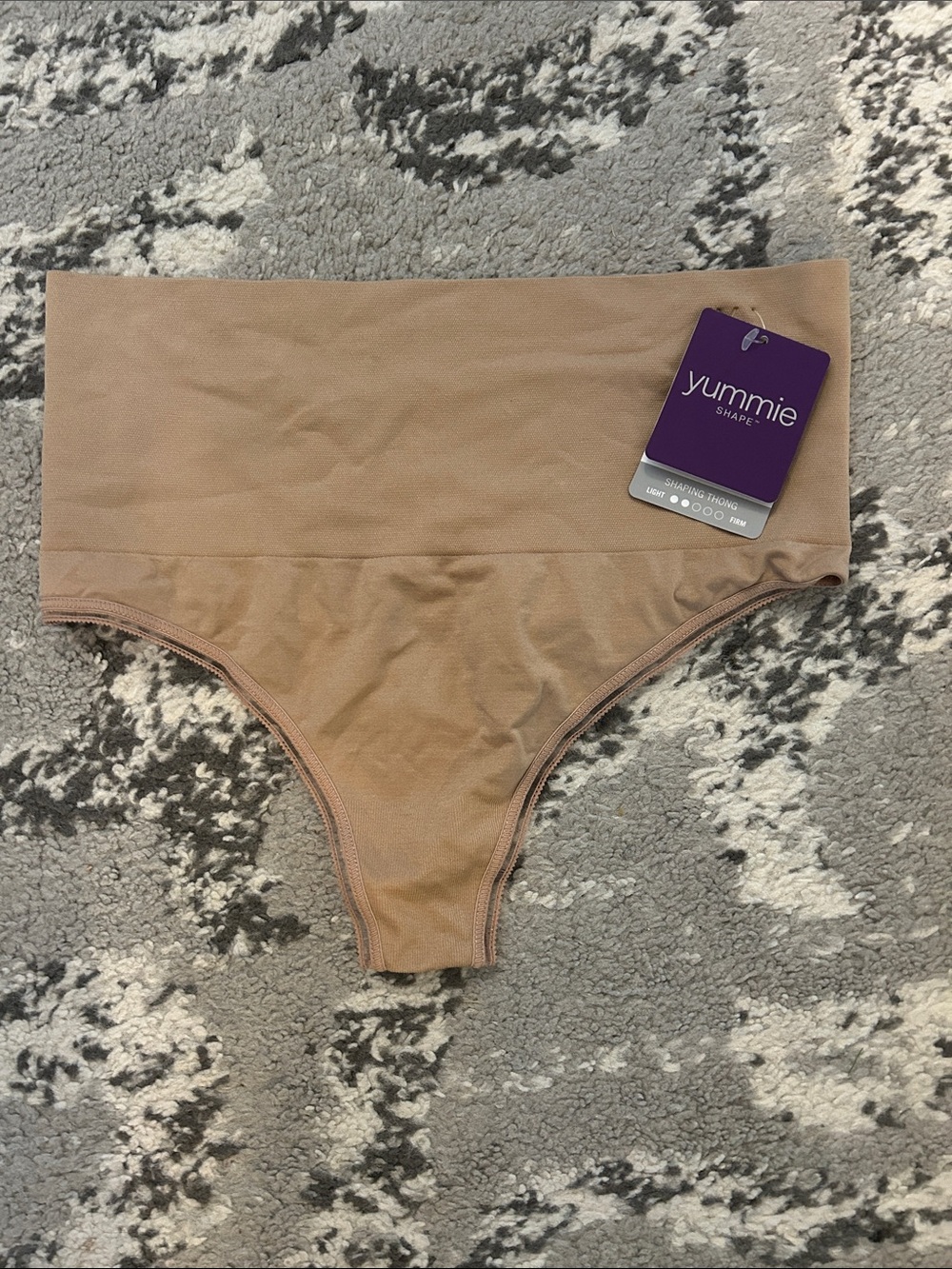 Nude High-Waist Shaping thong